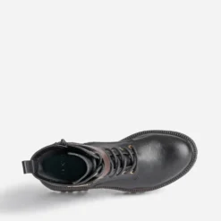 Bottine TEXTO noire et marron