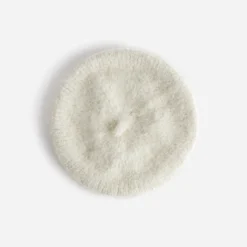 Béret écru tricot