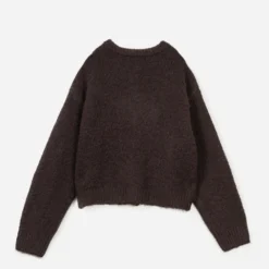 Cardigan TEXTO marron en tricot