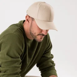 Casquette beige toile