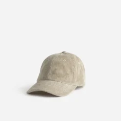 Casquette beige velours côtelé