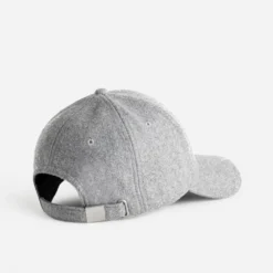 Casquette grise laine feutrée