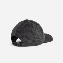 Casquette grise velours côtelé