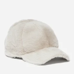 Casquette TEXTO beige imitation fourrure