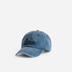 Casquette TEXTO bleu marine brodée