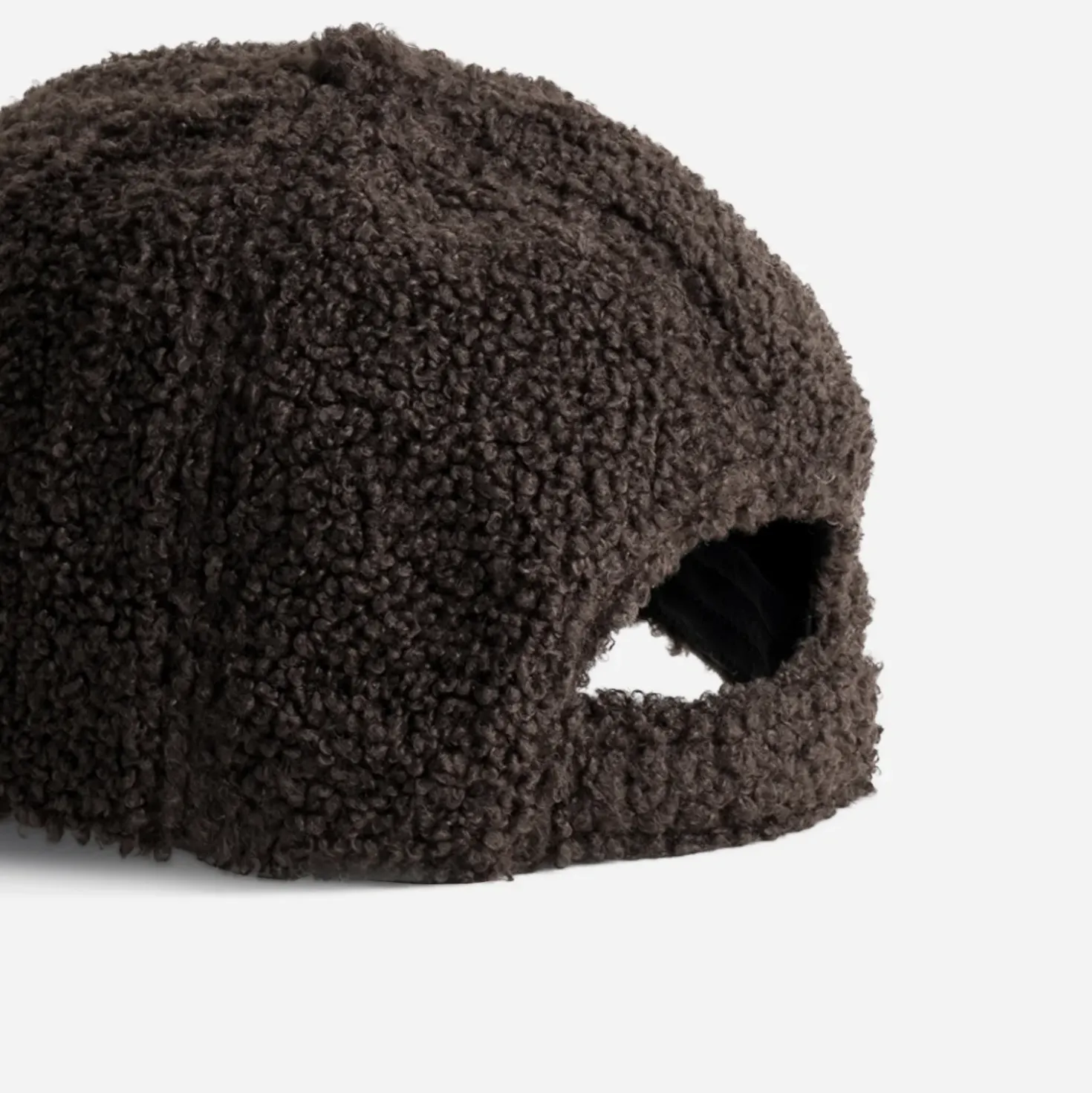 Casquette TEXTO chocolat en bouclette