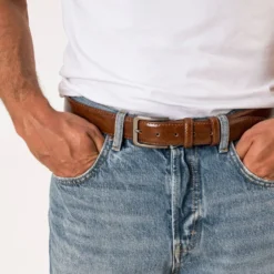Ceinture camel Homme