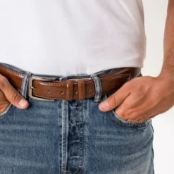 Ceinture camel Homme