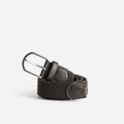Ceinture marron tressée Homme