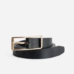 Ceinture noire cuir