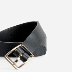 Ceinture noire cuir