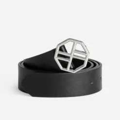 Ceinture TEXTO noire boucle fantaisie