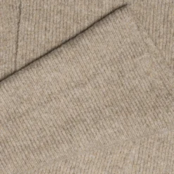 Écharpe taupe maille côtelée homme