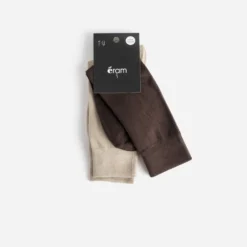 Chaussettes beige et marron Homme