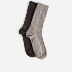 Chaussettes marron et beiges Homme