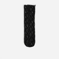 Chaussettes noires dentelle