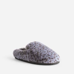 Chausson gris pour femme