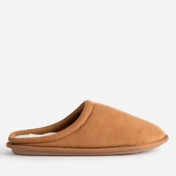 Chausson-mule cognac Homme