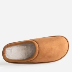 Chausson-mule cognac Homme
