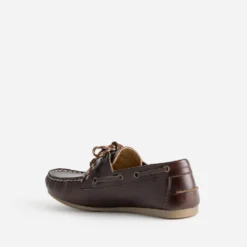 Chaussure bateau marron cuir