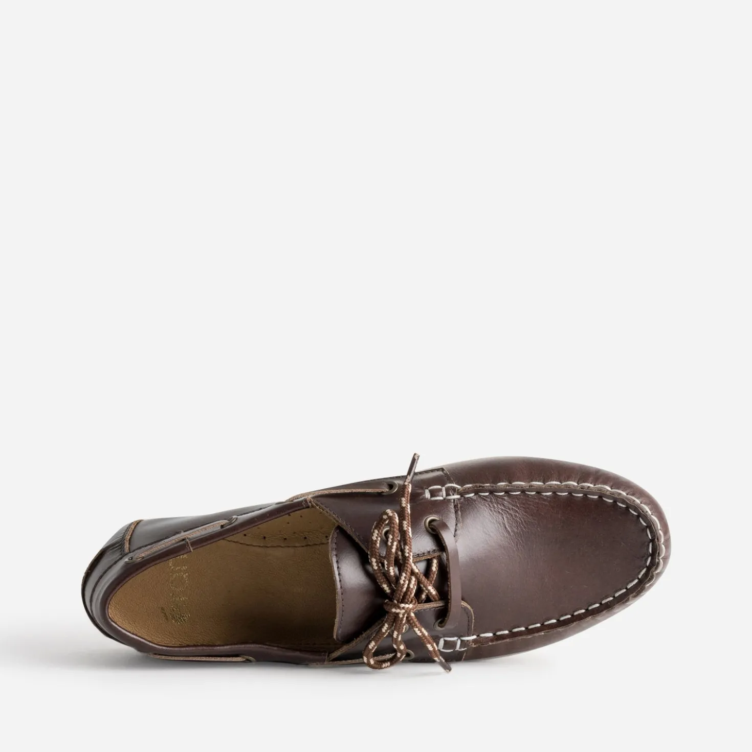 Chaussure bateau marron cuir