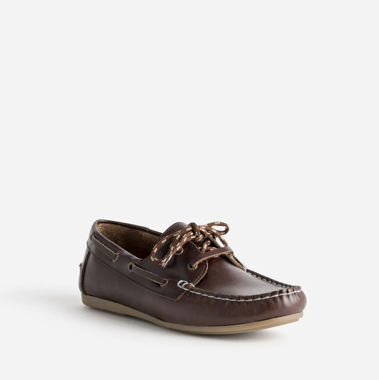 Chaussure bateau marron cuir