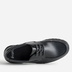 Chaussure-bateau noir cuir
