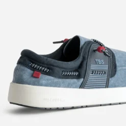 Chaussure-bateau TBS bleue toile