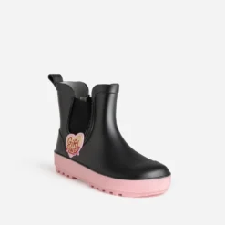 Chelsea boots BE ONLY noire patch cœur