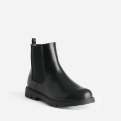 Chelsea boots BUGGY noir à semelle crantée