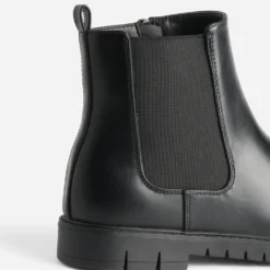 Chelsea boots BUGGY noir à semelle crantée