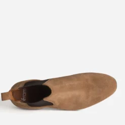 Chelsea boots cognac cuir velours