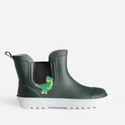 Chelsea boots de pluie BE ONLY kaki patch crocodile