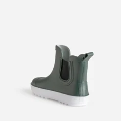 Chelsea boots de pluie BE ONLY kaki patch crocodile