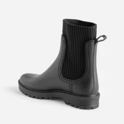 Chelsea boots de pluie noir