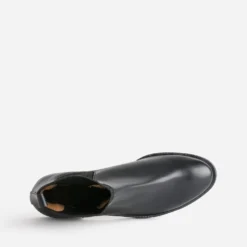 Chelsea boots ERAM FLEX noir en cuir