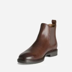 Chelsea boots marron cuir