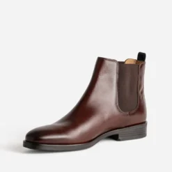 Chelsea boots marron cuir