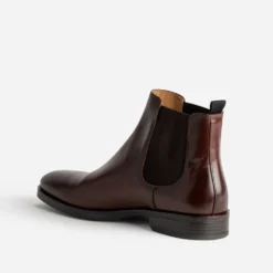 Chelsea boots marron cuir