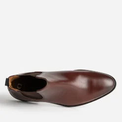 Chelsea boots marron cuir