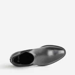 Chelsea boots noir cuir à talon