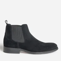 Chelsea boots noir cuir velours