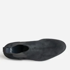 Chelsea boots noir cuir velours