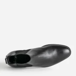 Chelsea boots noir en cuir