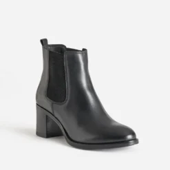 Chelsea boots noir en cuir