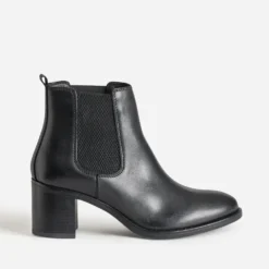 Chelsea boots noir en cuir