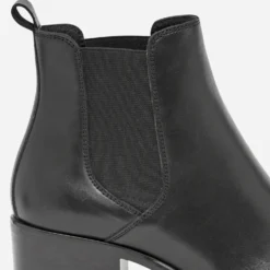 Chelsea boots noir en cuir