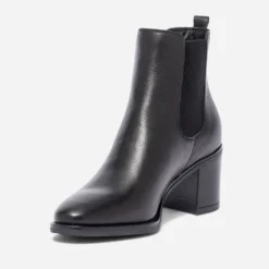 Chelsea boots noir en cuir éco-conçu