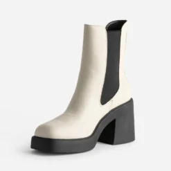 Chelsea boots TEXTO écru
