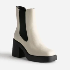 Chelsea boots TEXTO écru